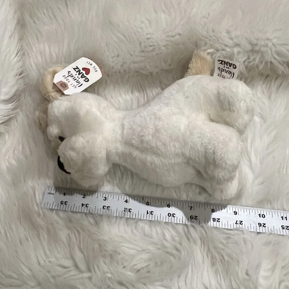 Ganz Ralph the Dog Plush Off White Beige Ears‎ Stuffed Animal Tags 9